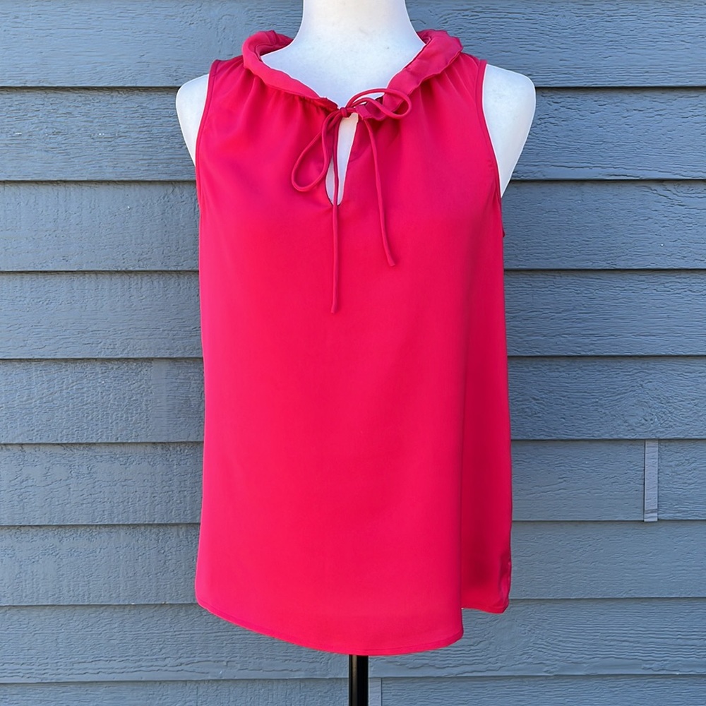 J. Crew Ruffle Neckline Tank